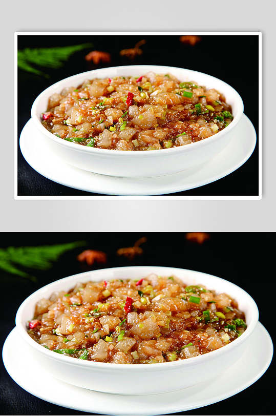 香浓炒凉粉食物图片