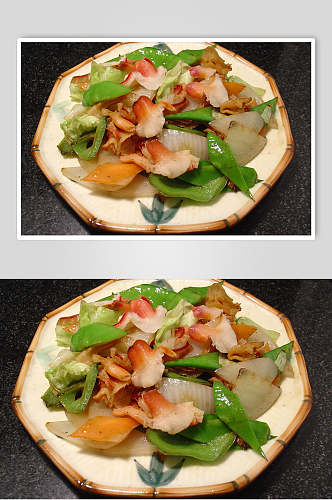 贝尖炒蔬菜元食品图片