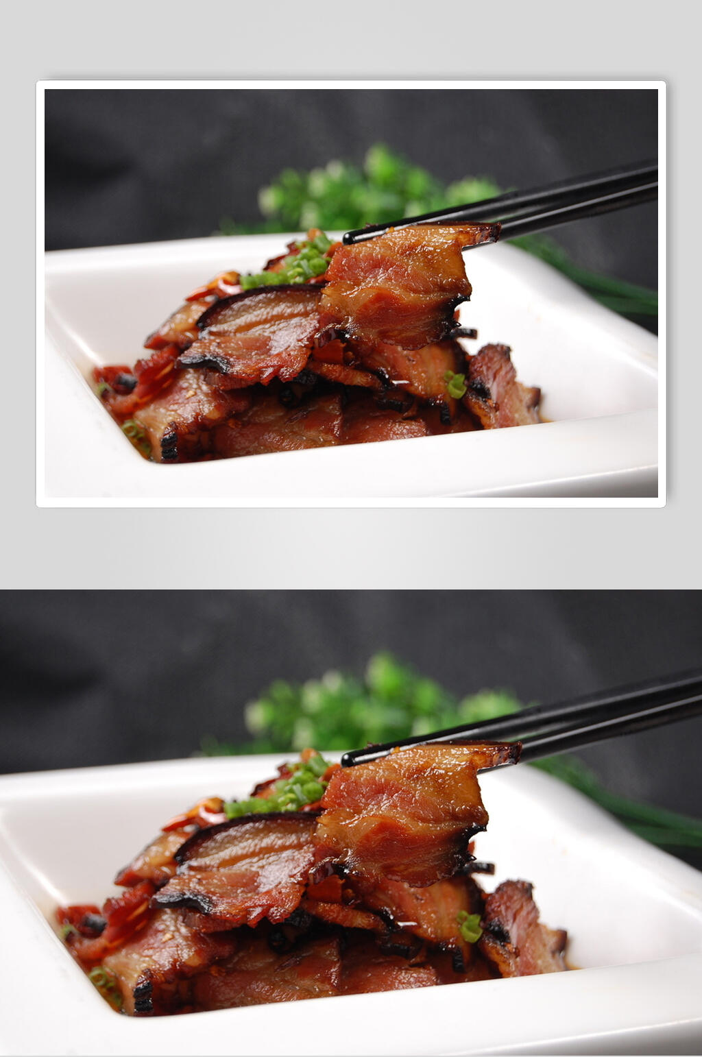 美味腊八豆蒸腊肉摄影图片素材