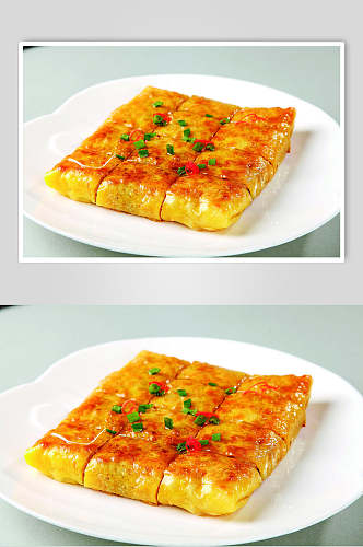 金黄三鲜豆皮美食食品图片
