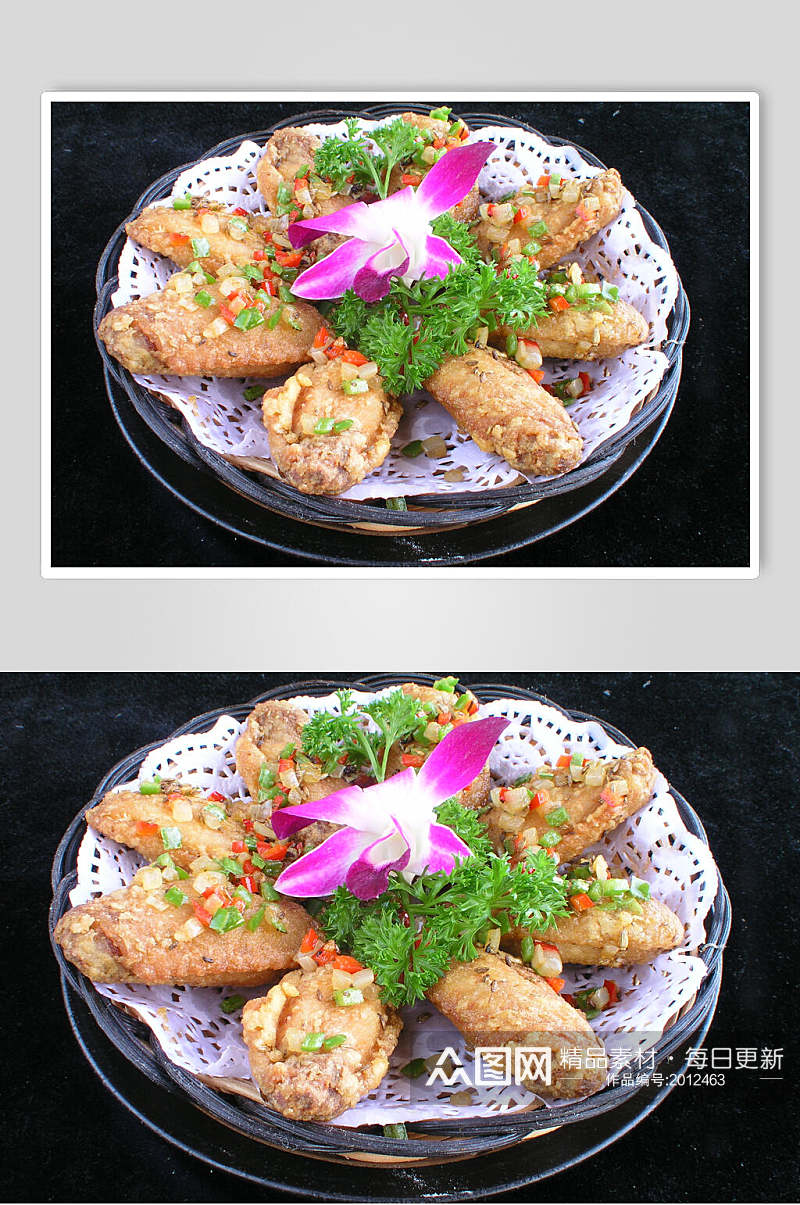 苗家烤翅中食品摄影图片素材