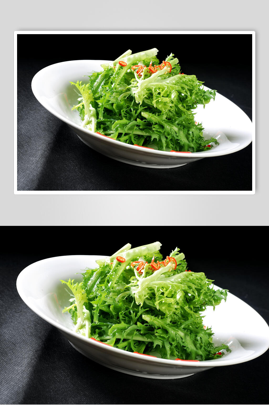 拌苦菊食品摄影图片素材