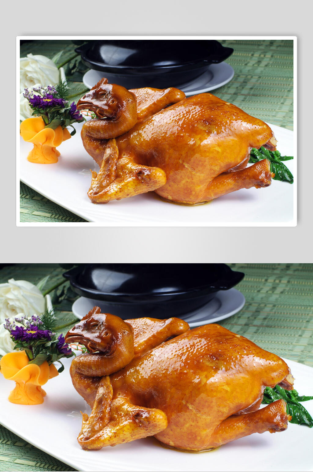 热大港式豉油鸡美食摄影图片素材