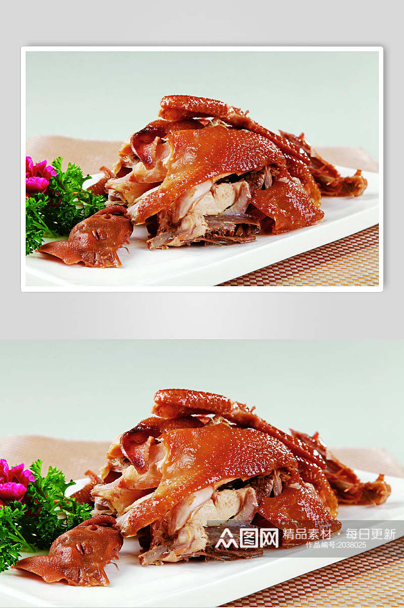 鲜香美味特色烧鸡食物摄影图片素材