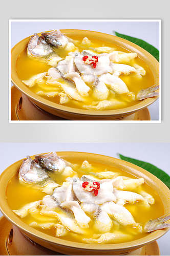 传统酸汤鲈鱼美食图片
