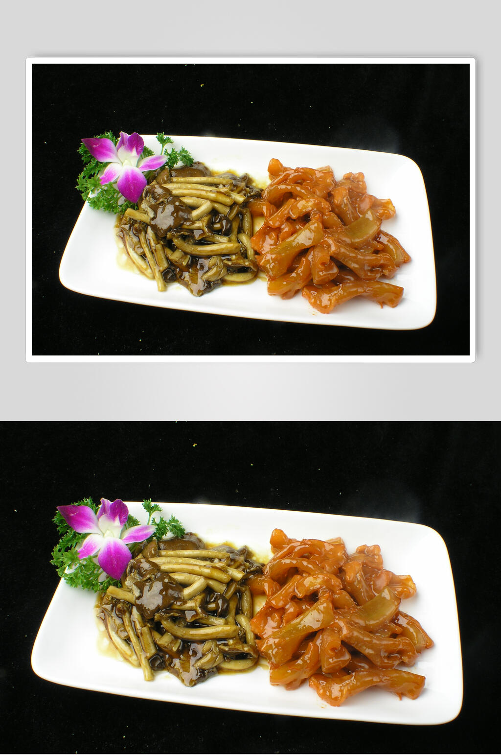 鹿筋扒鲜菌食品摄影图片素材