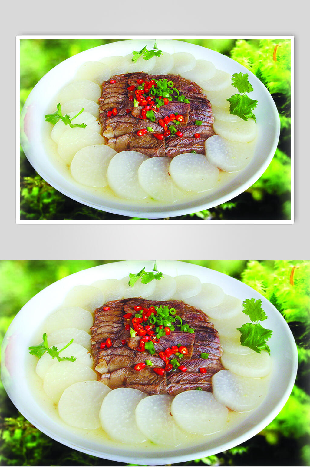 飘香白玉牛腩美食摄影图片素材