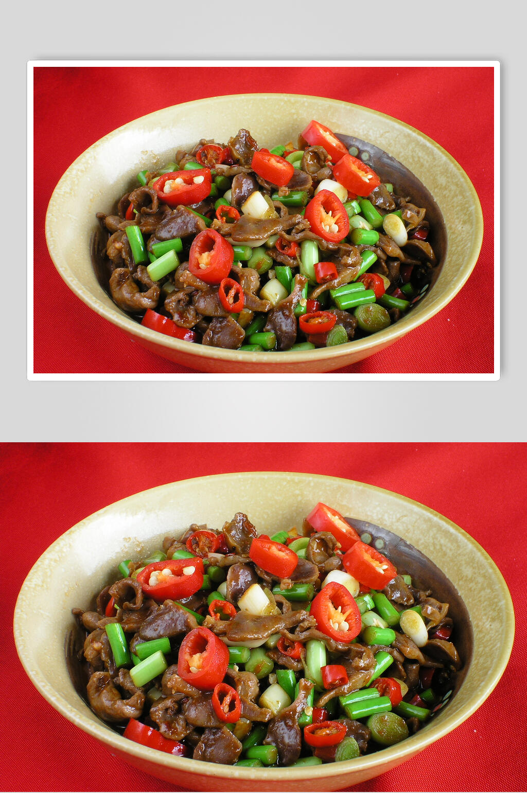 小炒鸡杂食品高清图片素材