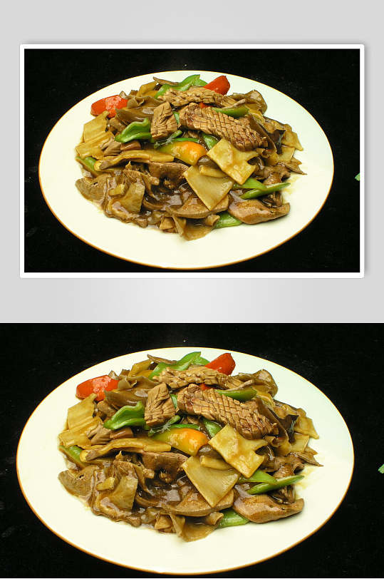 新鲜爆三样食品图片