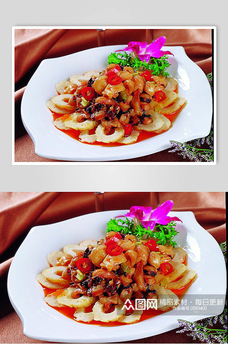 鱼卷烤目鱼餐饮食物图片素材