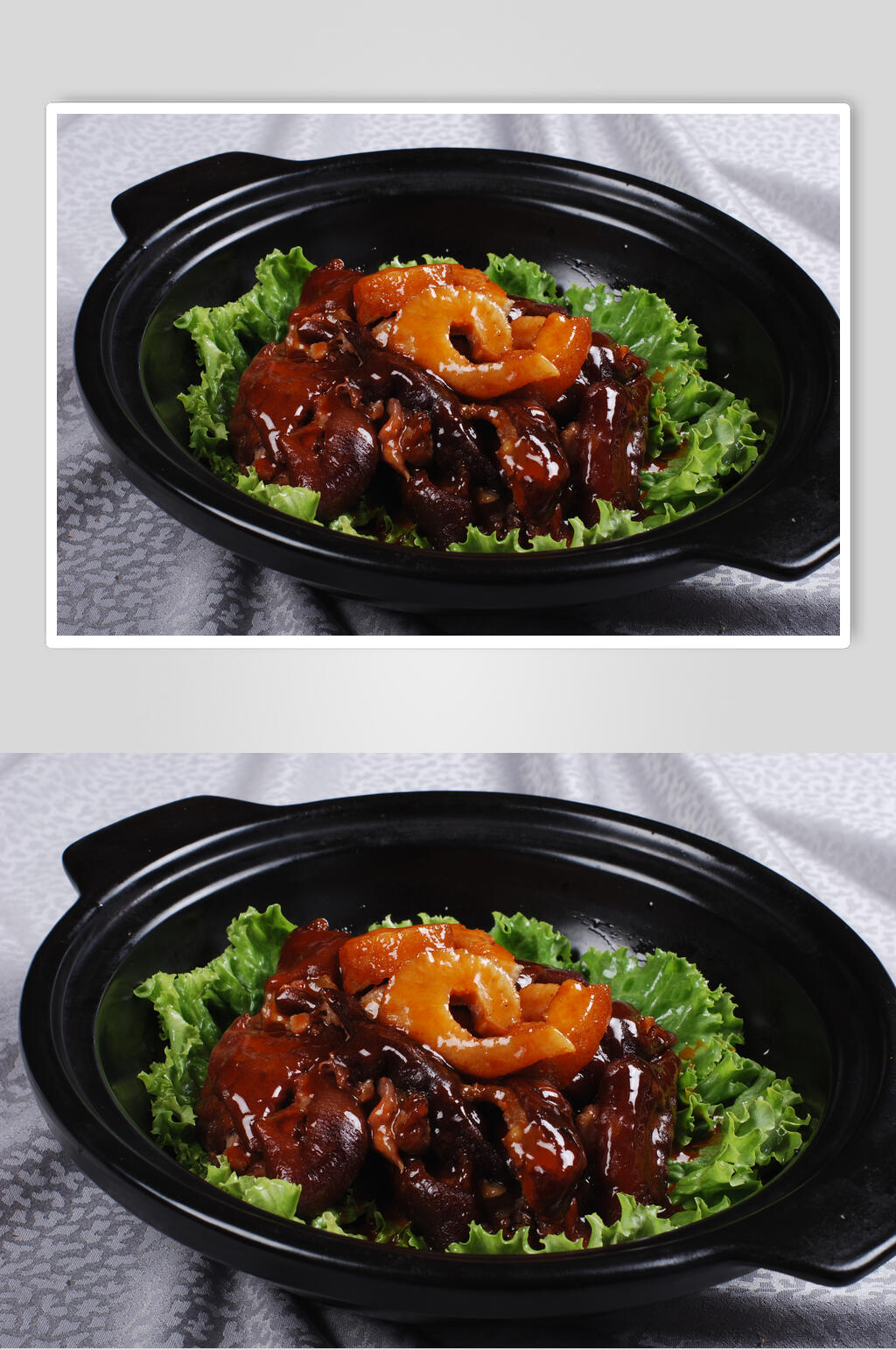 红烧猪手烧婆参美食摄影图片素材