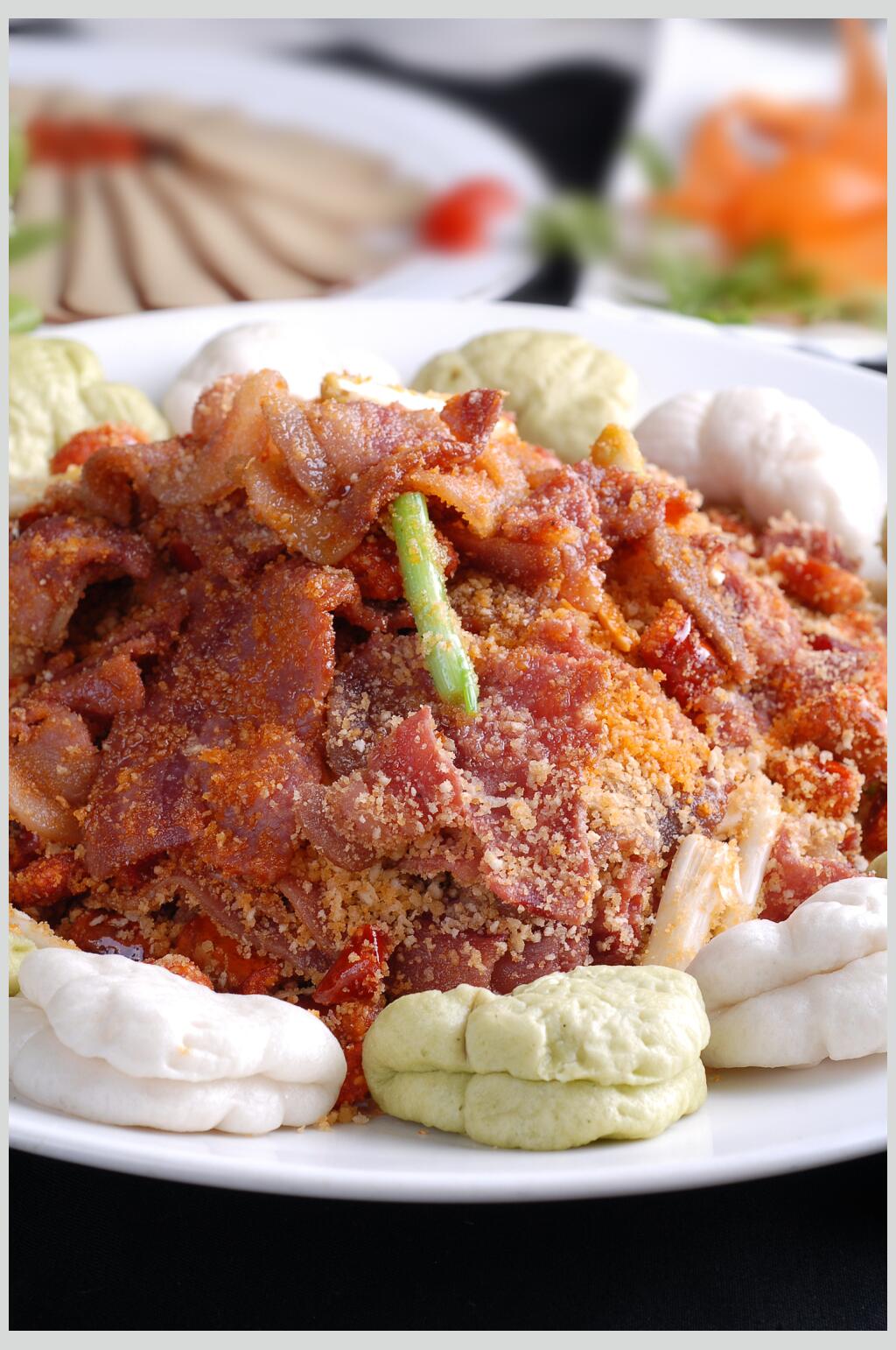 金沙培根肉餐饮食品图片素材