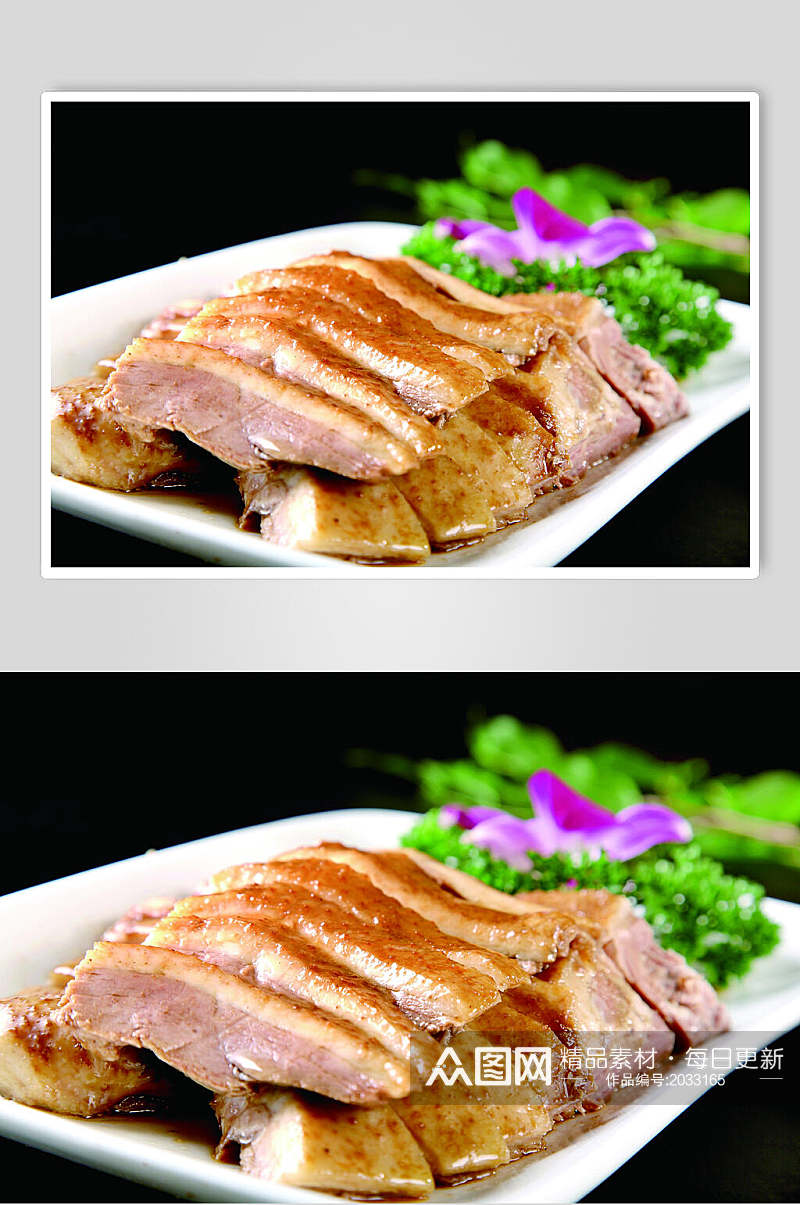 潮州卤水鹅食物图片素材
