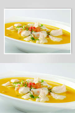 上汤蟹黄包酸菜鱼美食食品图片
