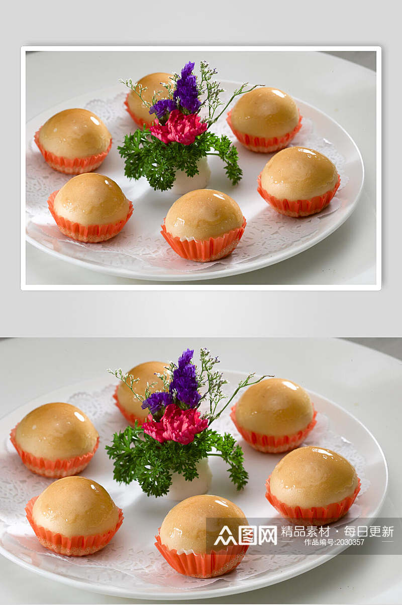 法式焗餐包半打美食摄影图片素材