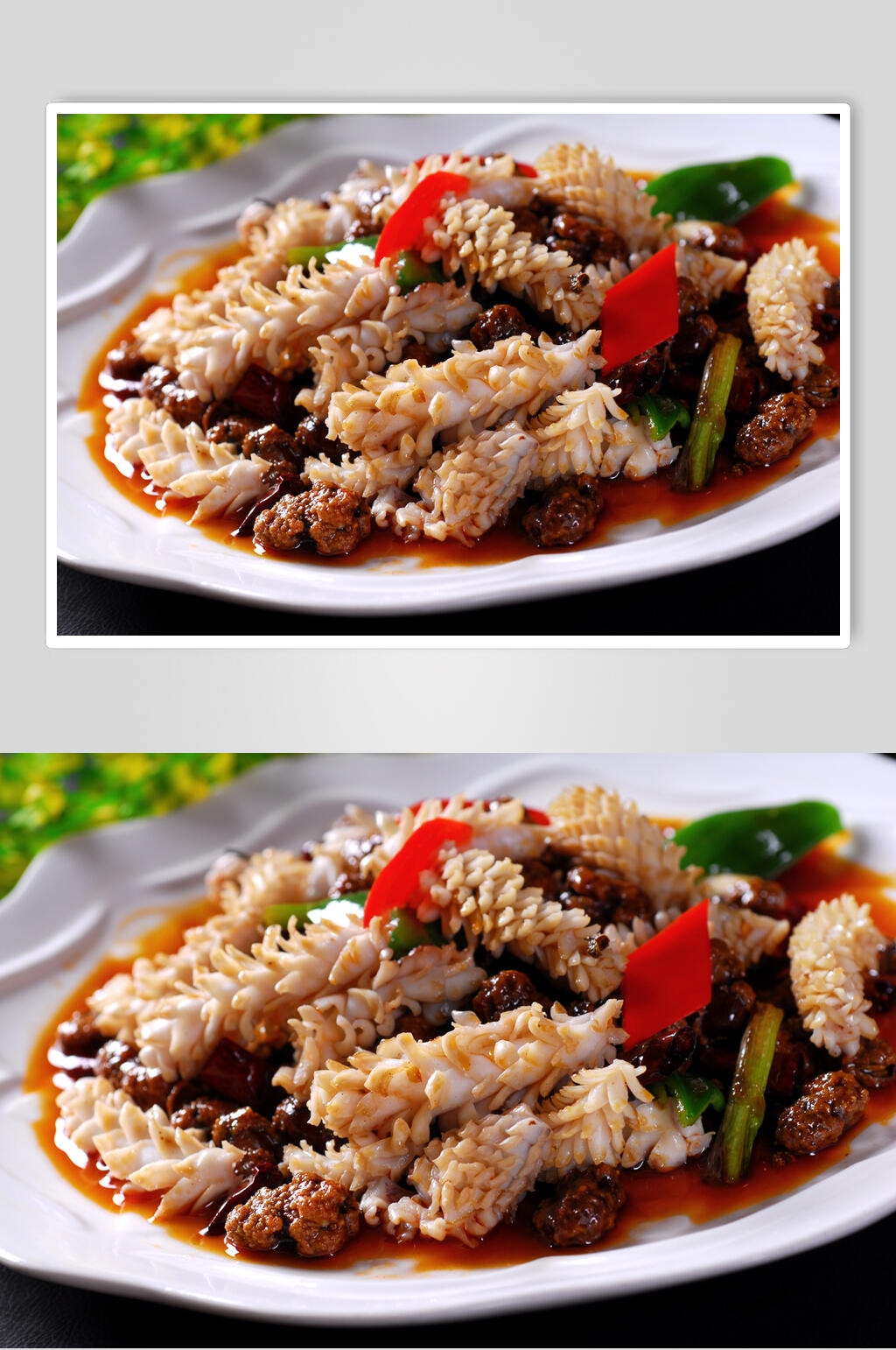 怪味鱿鱼圈美食图片素材
