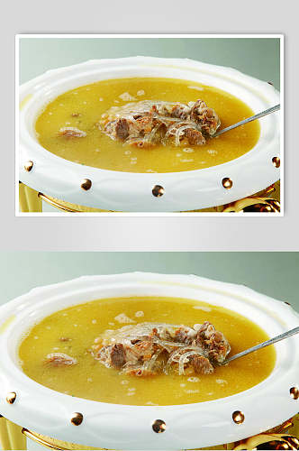 腊排豌豆粉食物图片