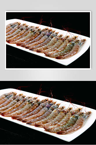 海鲜北极冰虾美食食物图片