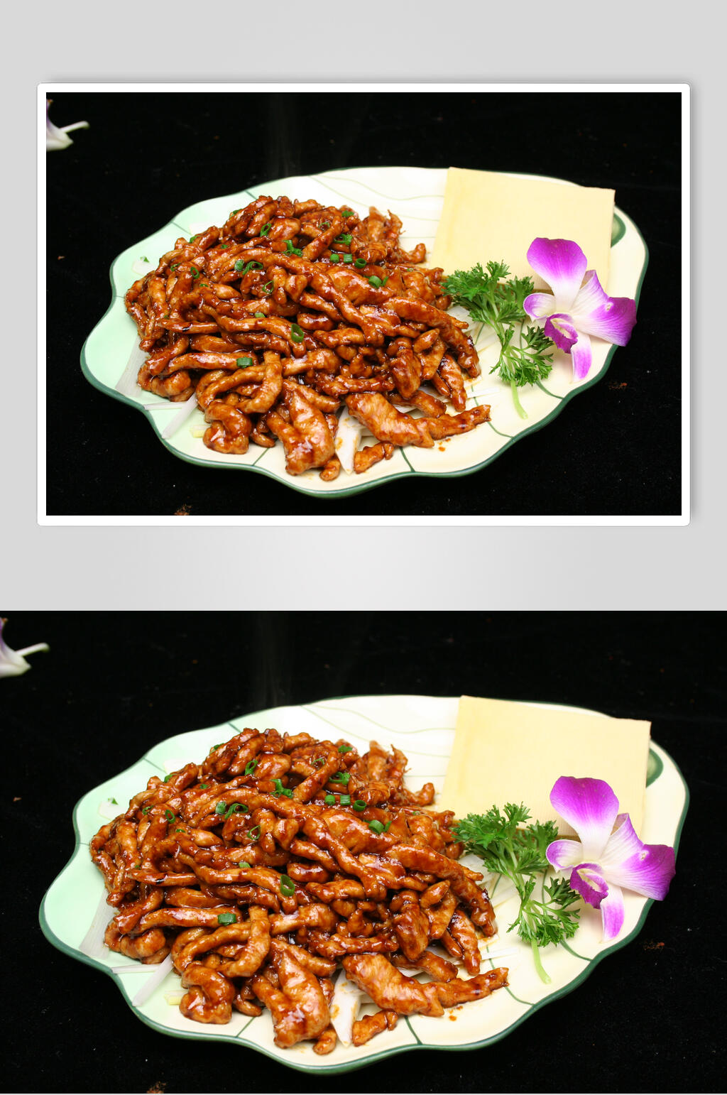 香浓美味京酱肉丝食品图片素材