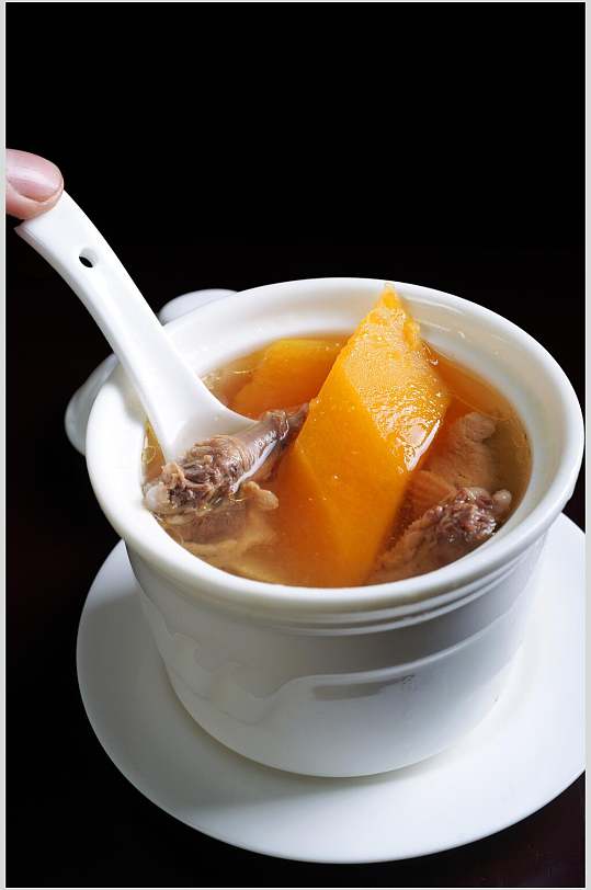 木瓜汤美食摄影图片