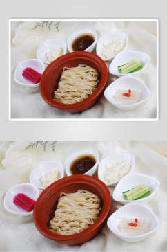 老北京炸酱面元碗美食食物图片
