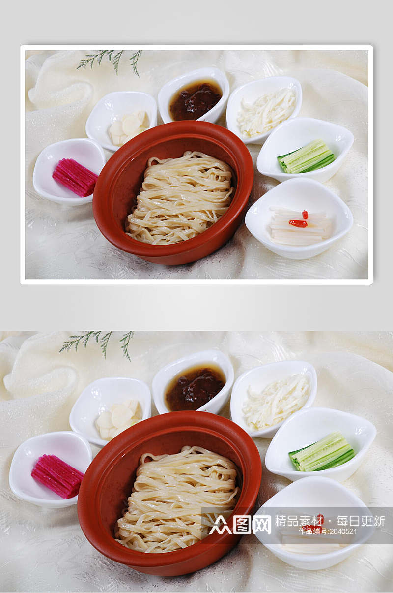 老北京炸酱面元碗美食食物图片素材