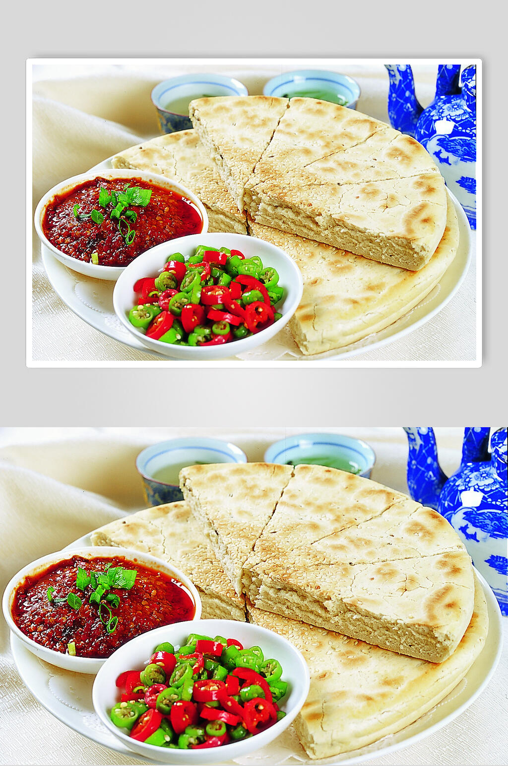 健康美味辣子锅盔食物图片素材
