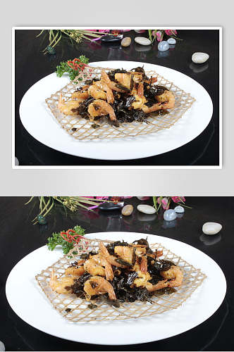 美味海鲜茶香虾美食高清图片