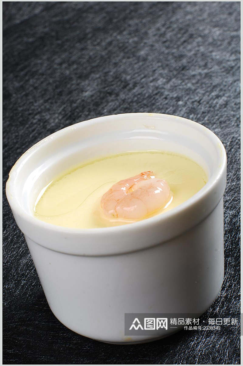 鲜虾炖鸡蛋餐饮食物图片素材