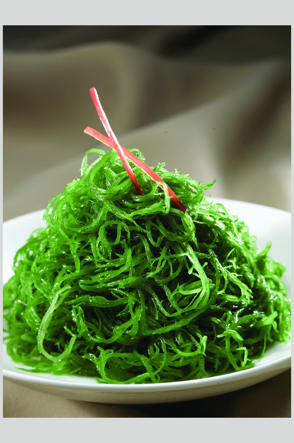 香麻海发菜美食实拍图片素材