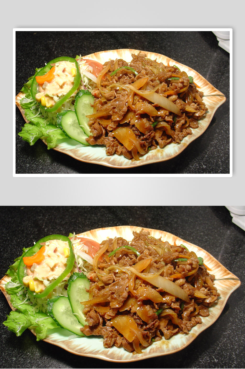 新鲜煎牛肉食品图片素材