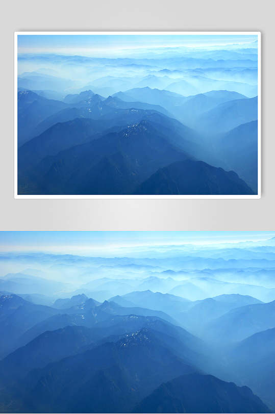 云端山峰山脉风景图片