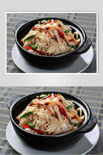 热菜煲仔腊味笋美食图片