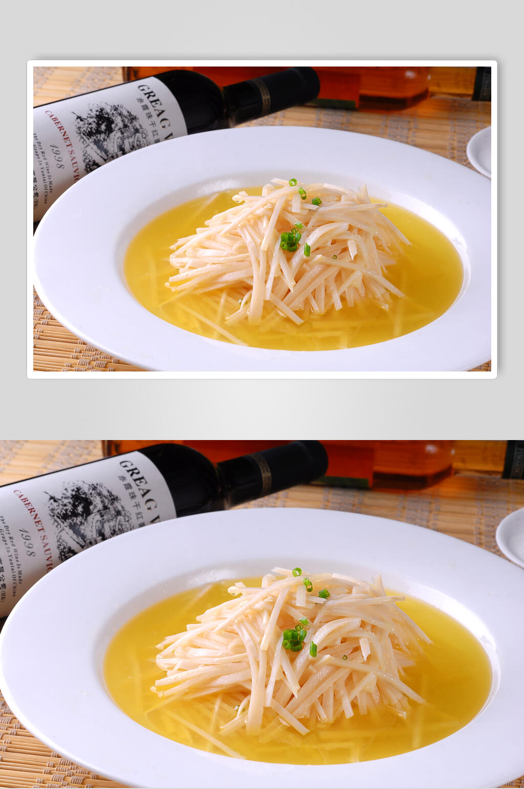 鸡汁脆笋美食摄影图片素材
