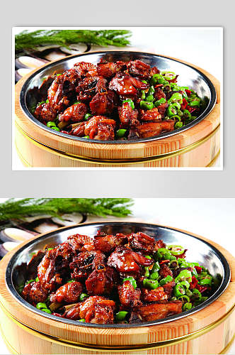 蒙山炒鸡食物食品图片