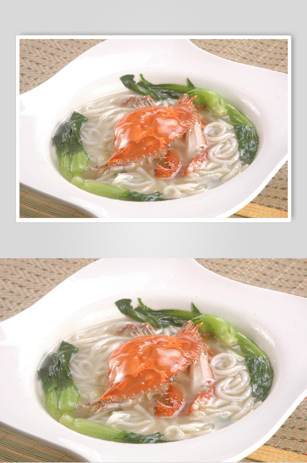 海鲜清汤蟹美食图片素材