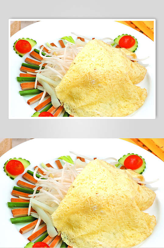 金帽菜食物摄影图片