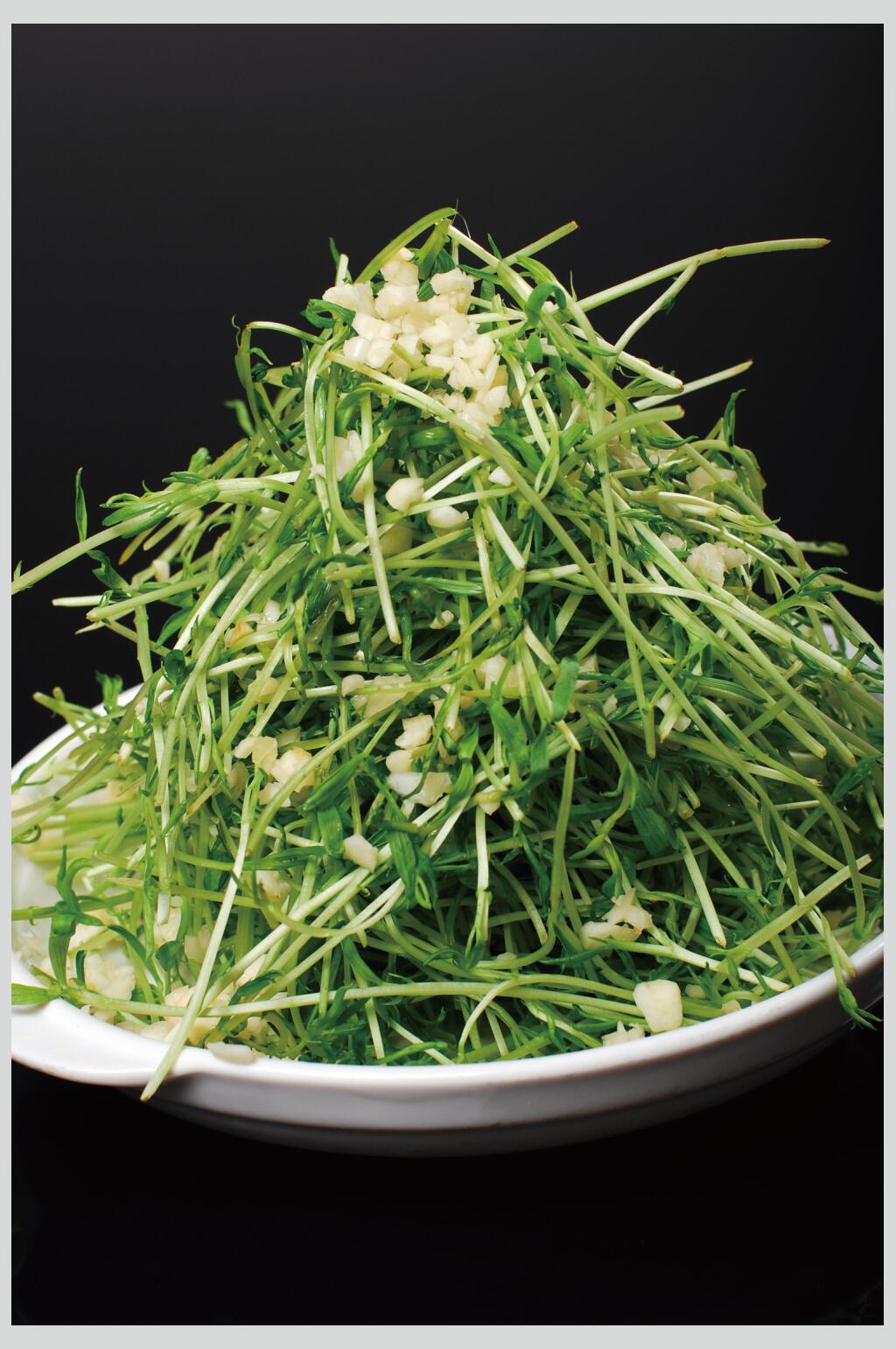 蒜茸长寿菜美食摄影图片素材