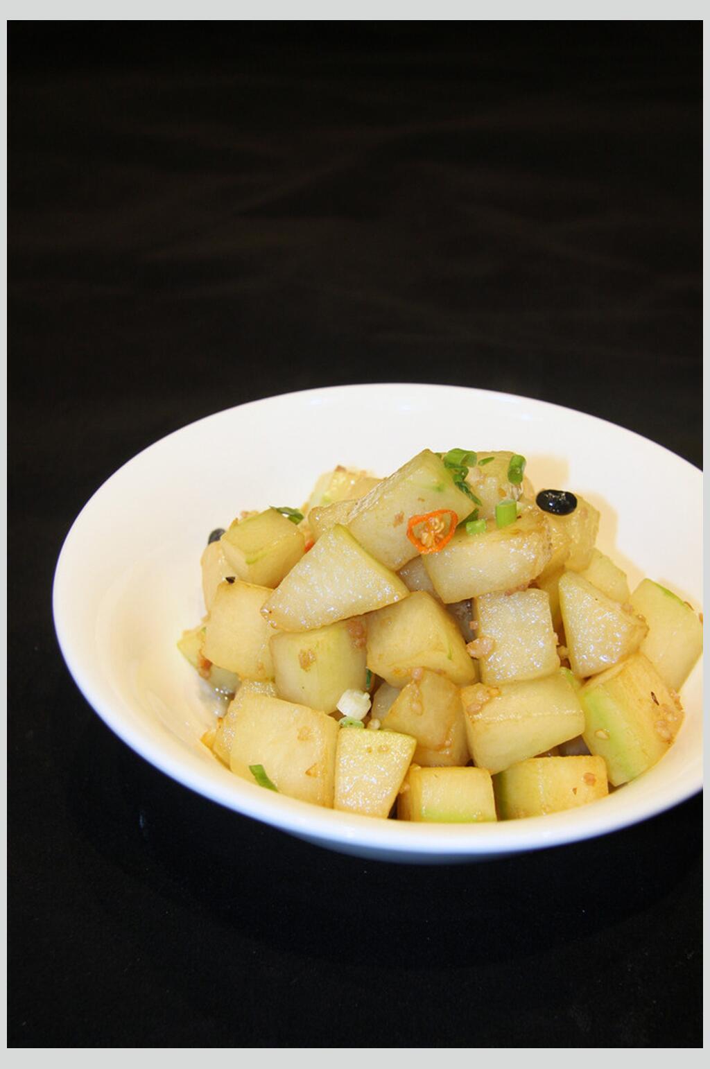 新鲜土烧冬瓜美食食品图片素材