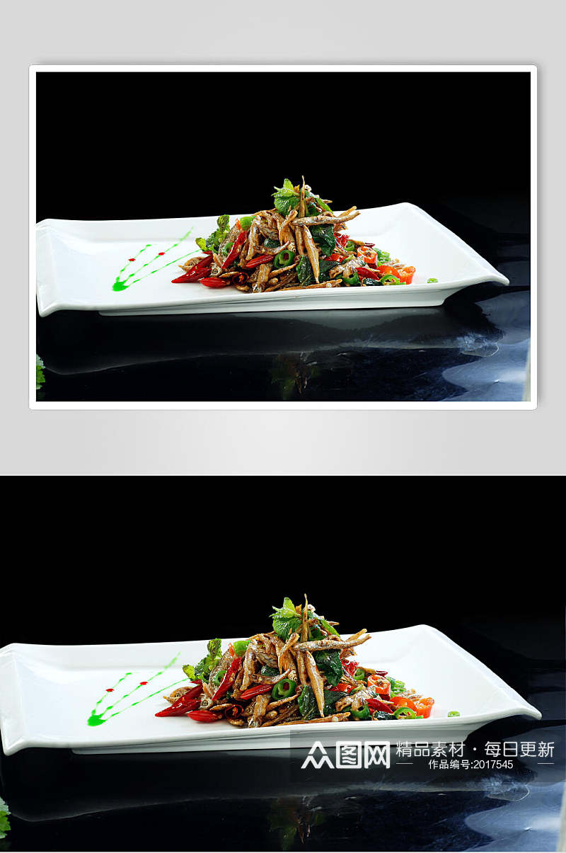 尖椒炒鱼干餐饮食品图片素材