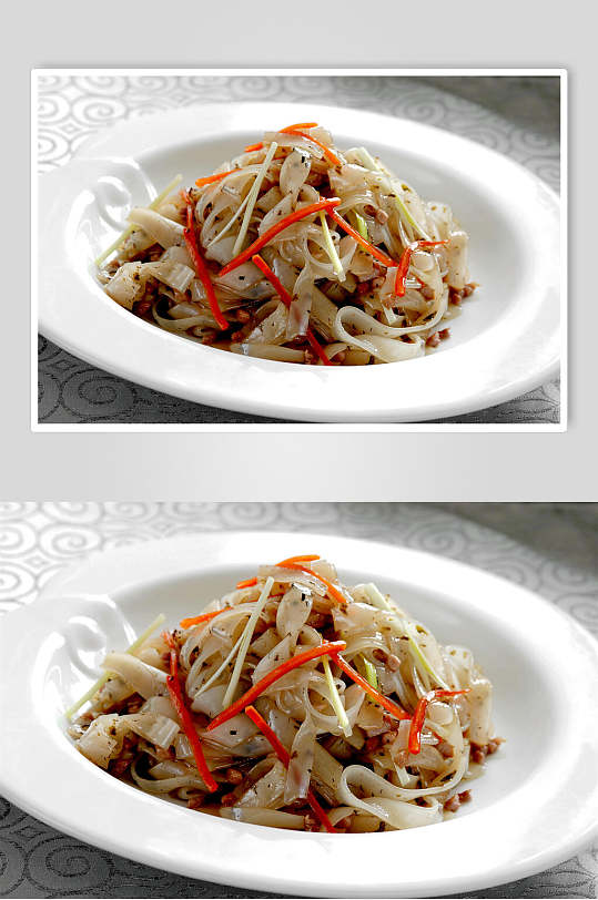 榄菜炒河粉餐饮食品图片