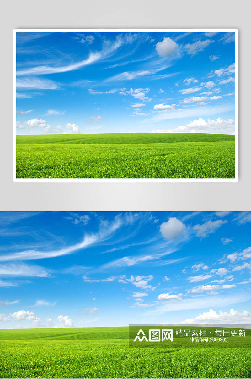 草地天空风景图片草地摄影图素材