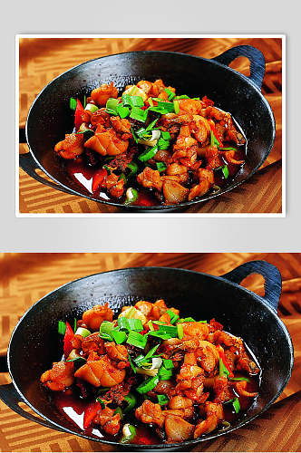 美味干锅牛蛙餐饮食品图片