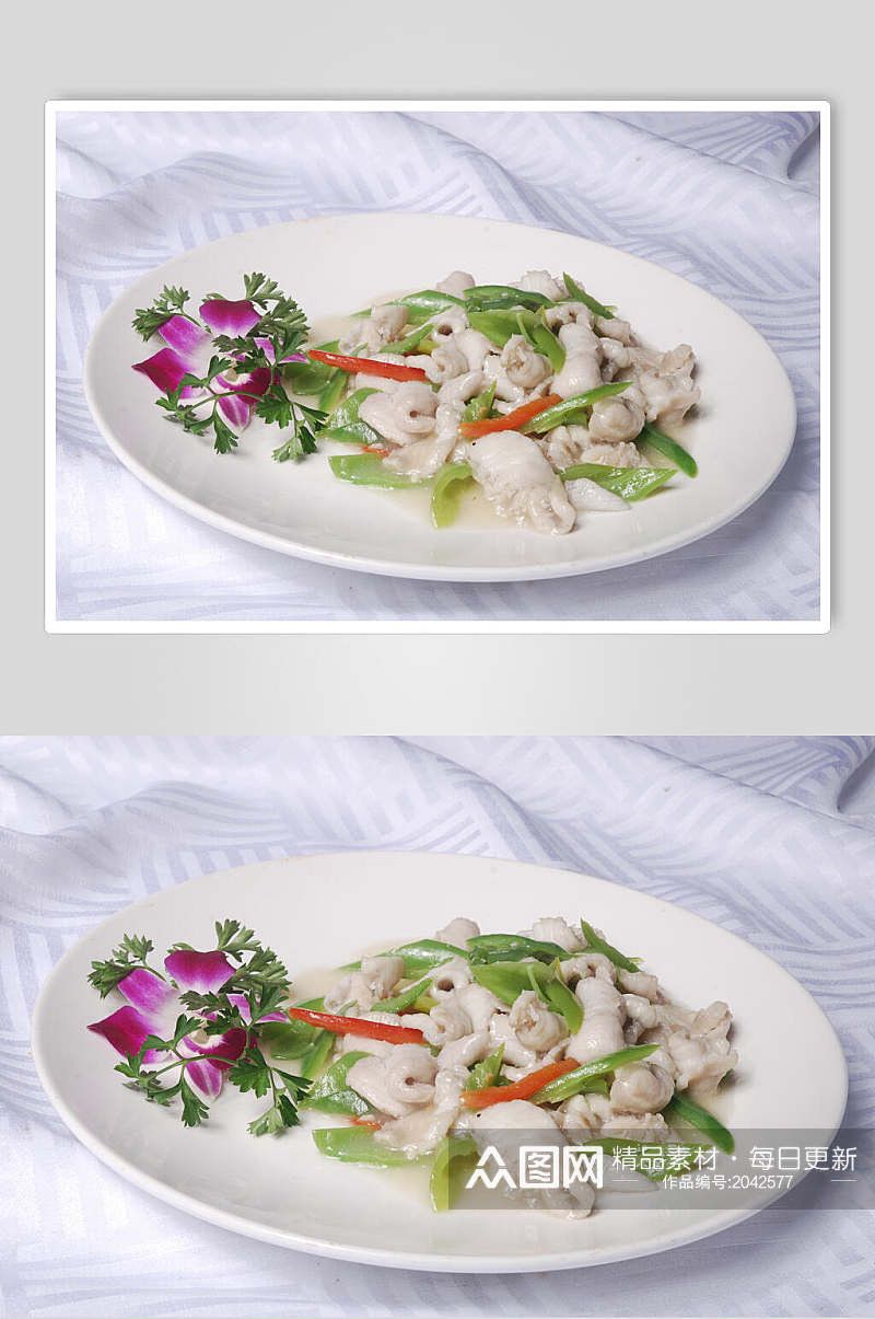 清炒鮰鱼美食食物图片素材