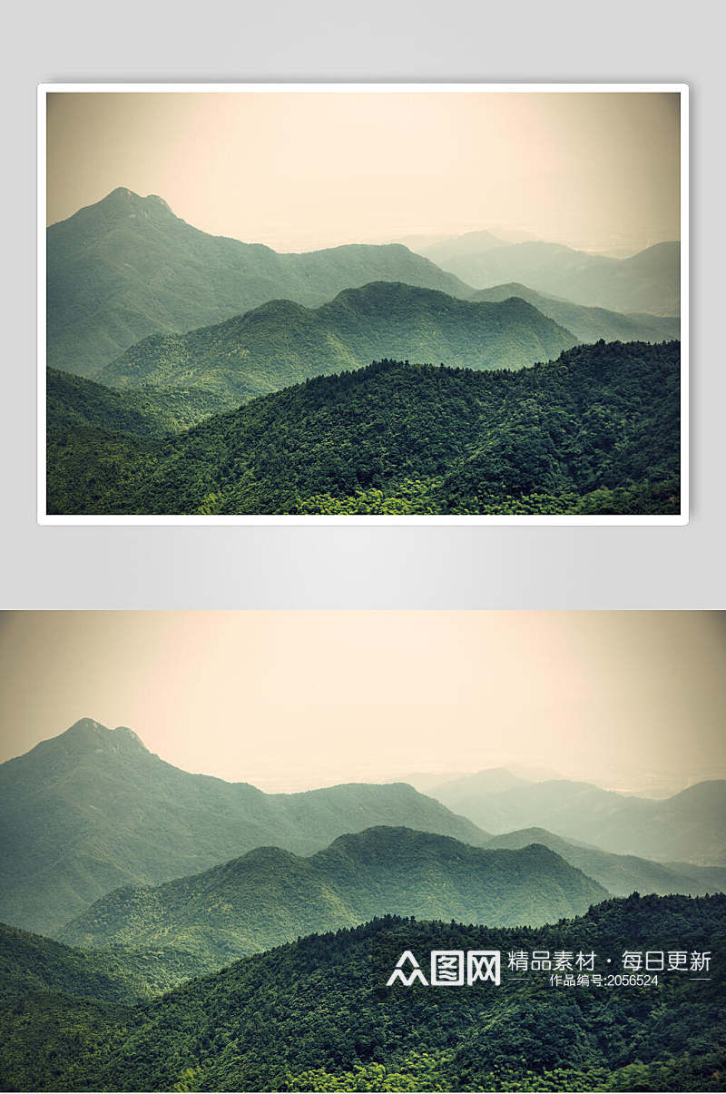 山峰山脉风景图片远山和山峰摄影视觉素材