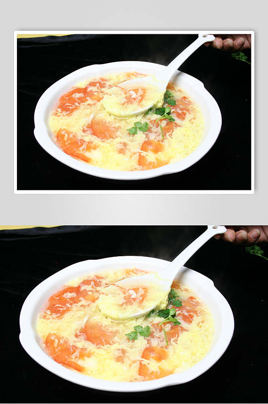 西红柿鸡蛋汤食品高清图片