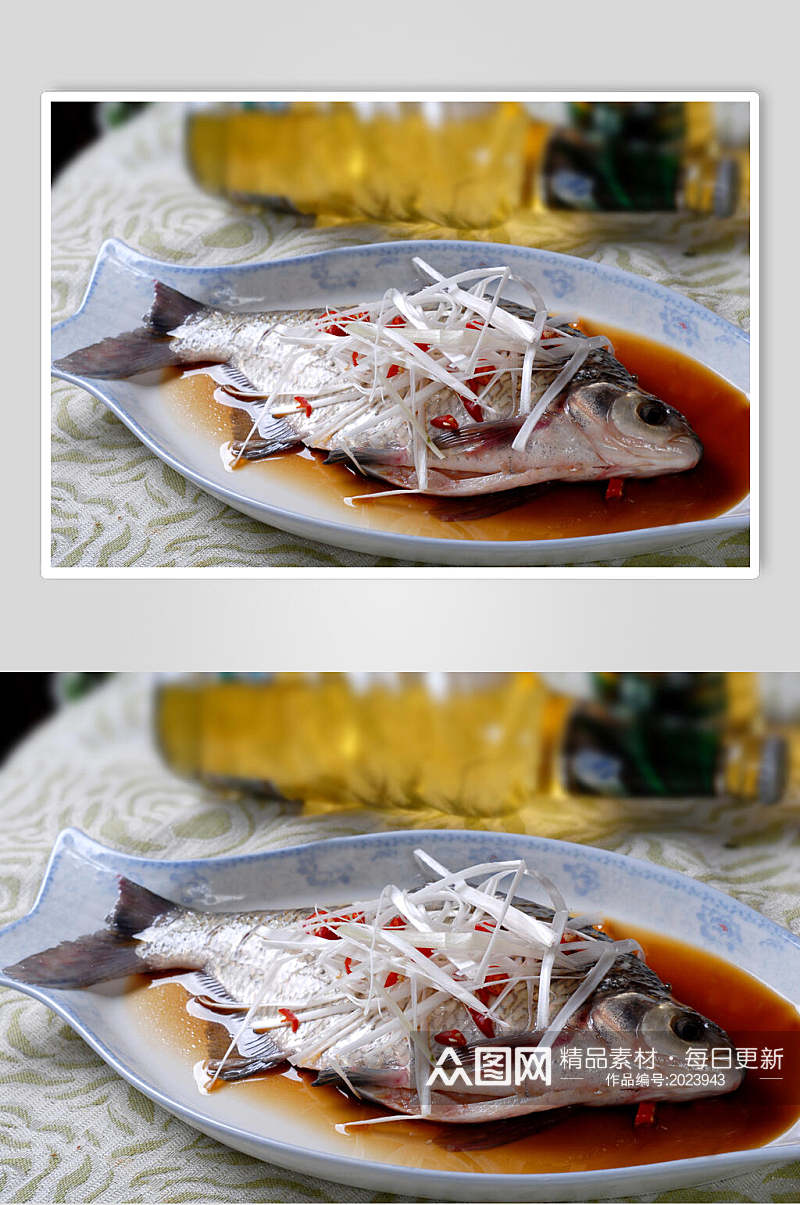 清蒸武昌鱼美食摄影图片素材