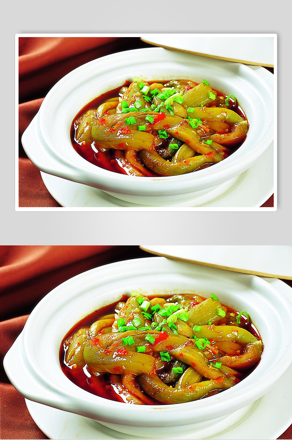 美味新鲜鱼香茄子元实拍高清图片素材