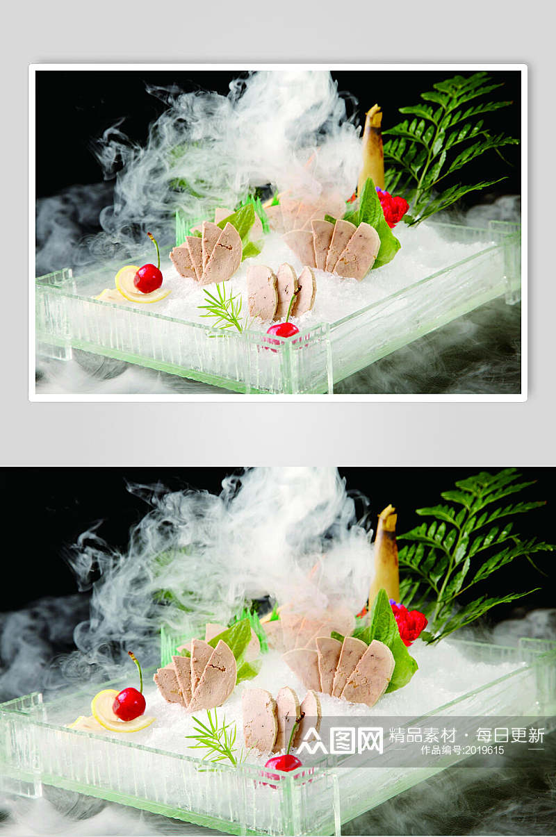 精致美味法式鹅肝餐饮食品图片素材