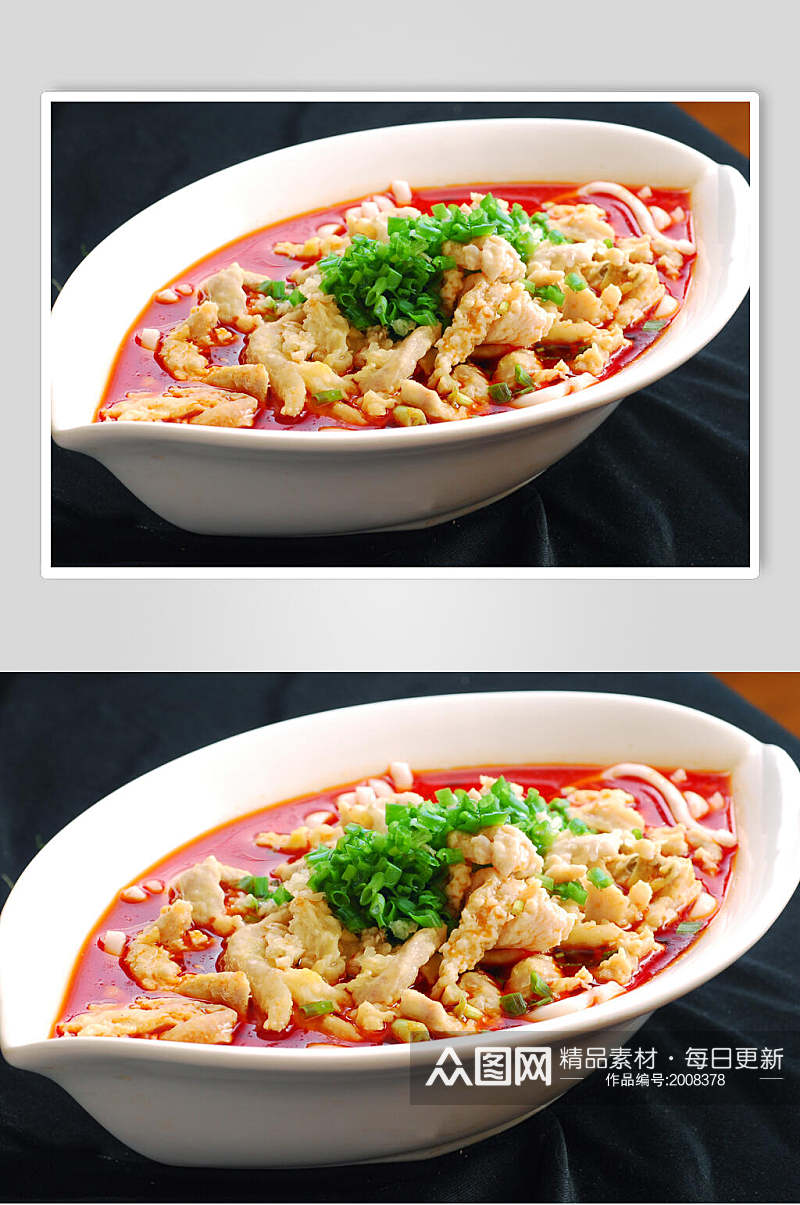 红汤地龙鸡食品高清图片素材